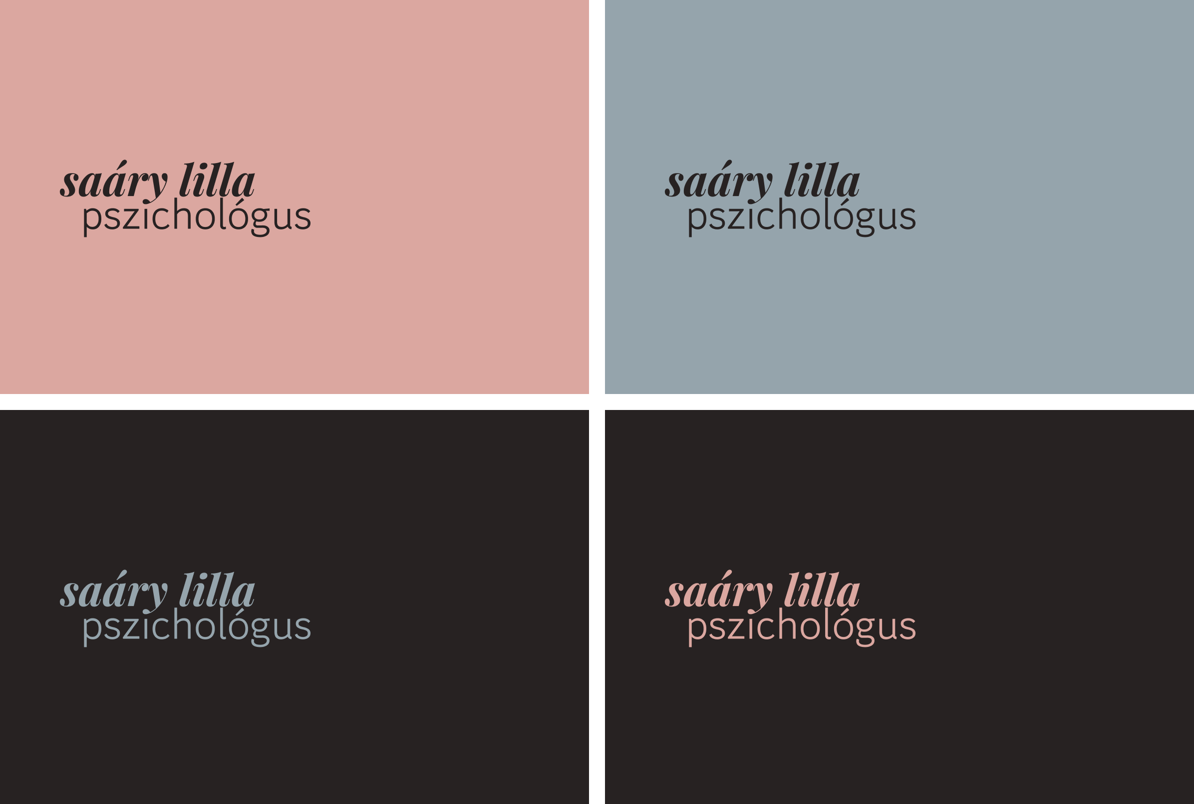 Example brand cards.