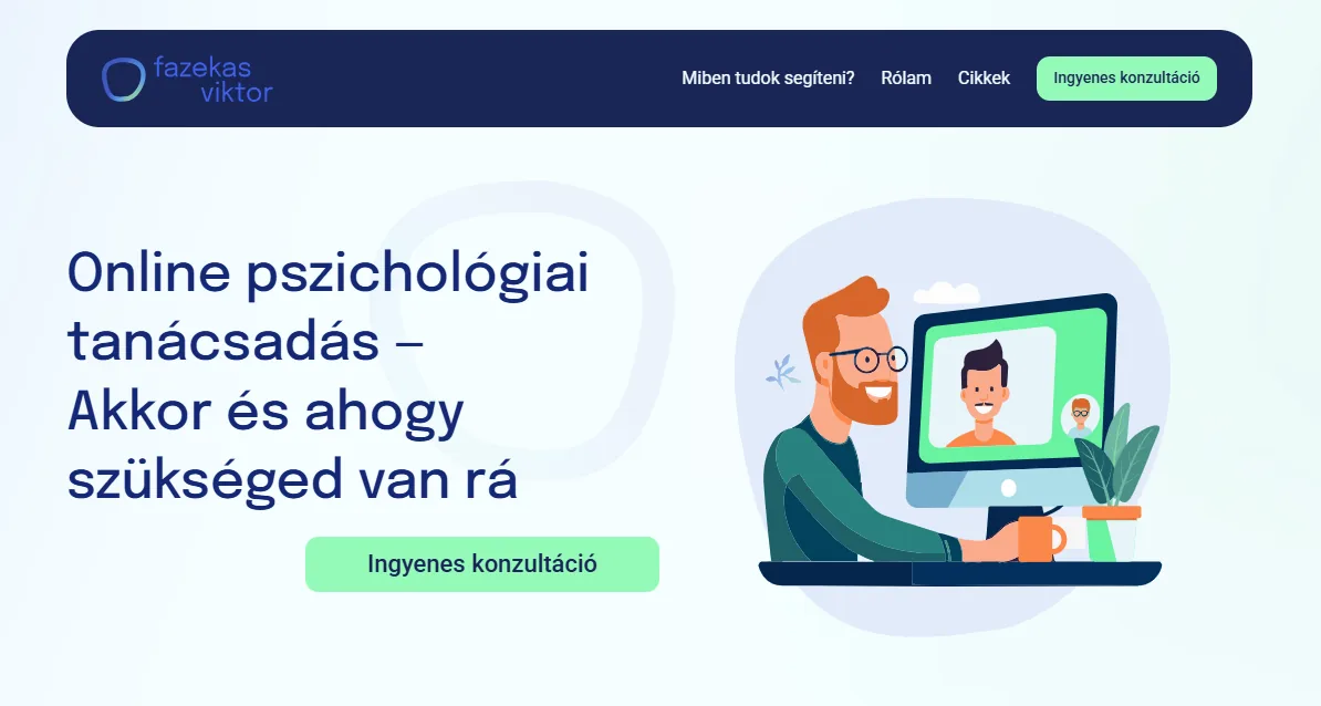 Hero section of pszich.online